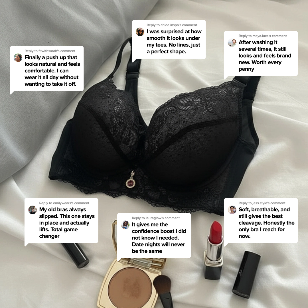 Perky Please® Mega Push Up Bra